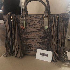 Henri Bendel snakeskin handbag